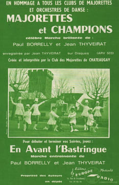Partition de la chanson : Majorettes et champions En hommage à tous les Clubs de Majorettes, créée et interprétée par le Club de Chateaugay    Second ...