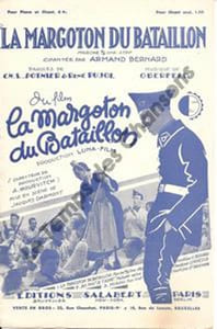 Partition de la chanson : Margoton du bataillon (La) Avec Janine Merrey - Marcelle Barry Margoton du bataillon (La)