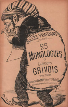 Partition de la chanson : Succés Parisiens 25 Monologues et chansons Grivois Livret de 25 monologues d’édition originale sans accompagnement; ...