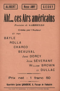 Partition de la chanson : Ah ! ces Airs américains        