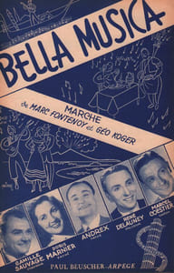 Partition de la chanson : Bella musica