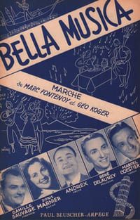Partition de la chanson : Bella musica