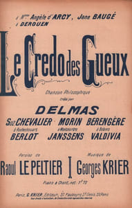 Partition de la chanson : Credo des gueux (Le)        
