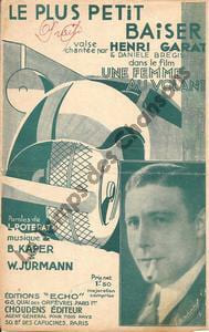 Partition de la chanson : Plus petit baiser (Le)      Femme au volant (Une)  