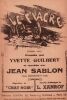 Partition de la chanson : Fiacre (Le) Recréée par Jean Sablon       Chat Noir. Sablon Jean,Guilbert Yvette - Xanrof Léon - Xanrof Léon