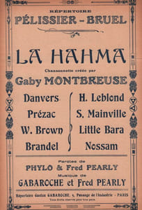 Partition de la chanson : Hahma (La) Chansonnette