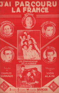 Partition de la chanson : J'ai parcouru la France