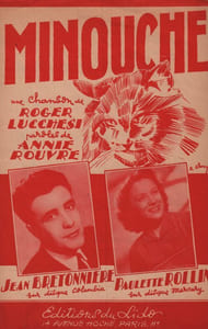 Partition de la chanson : Minouche
