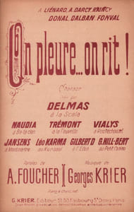 Partition de la chanson : On pleure ... On rit ! Gaîté Rochechouart,Scala,Petit Casino,Kursaal,Bataclan,Fauvette (La)