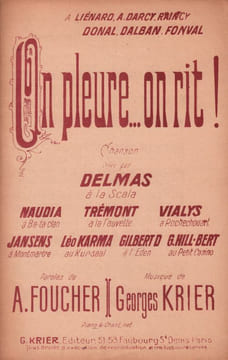 Partition de la chanson : On pleure ... On rit !        Gaîté Rochechouart,Scala,Petit Casino,Kursaal,Bataclan,Fauvette (La). ...