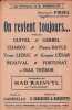 Partition de la chanson : On revient toujours        . Bayle Pierre,Charco Louis,Leduc Yvonne,Firzel,Trébor Max,Fortunat,Gerbel,Guivel,Beauval - ...