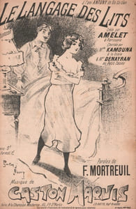 Partition de la chanson : Langage des lits (Le) Scala,Petit Casino,Parisiana