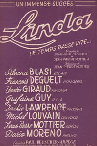 Partition de la chanson : Linda le temps passe vite