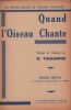 Partition de la chanson : Quand l'oiseau chante        .  - Tagliafigo D. - Tagliafigo D.