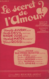 Partition de la chanson : Secret de l'amour (Le)