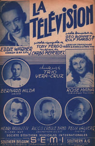 Partition de la chanson : Télévision (La)