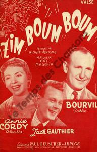 Partition de la chanson : Zim boum boum