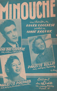 Partition de la chanson : Minouche