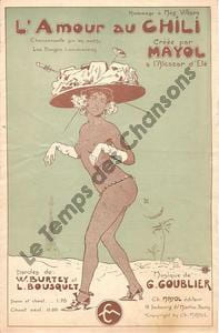 Partition de la chanson : Amour au Chili (L') Chansonnette sur les motifs "les Bouges Londoniens" Chansonnette Alcazar d'Eté. Mayol Félix - ...