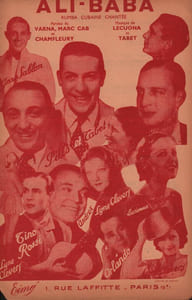 Partition de la chanson : Ali Baba Papier fragilisé Chanson Coloniale et Exotique