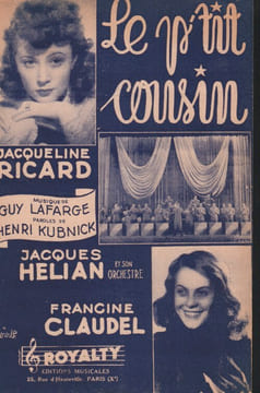Partition de la chanson : P'tit cousin (Le)        . Claudel Francine,Ricard Jacqueline - Lafarge Guy - Kubnick Henri