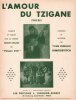 Partition de la chanson : Amour du Tzigane (L') Chanté et dansé par la célèbre troupe Tzigane du "Poisson d'Or"       .  - Dimitrievitch Yvan - ...