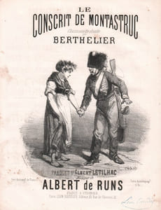 Partition de la chanson : Conscrit de Montastruc (Le)       Chansonnette 