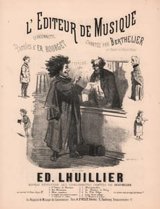 Partition de la chanson : Editeur de Musique (L')       Chansonnette Théâtre du Palais Royal