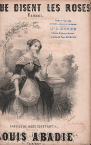 Partition de la chanson : Ce que disent les roses Adhésif intérieur Romance