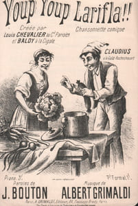 Partition de la chanson : Youp youp Larifla !! Chanson comique Cigale (La),Gaîté Rochechouart,Concert Parisien