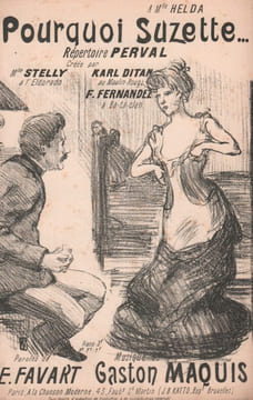 Partition de la chanson : Pourquoi Suzette Eldorado,Moulin Rouge,Alcazar d'Eté,Bataclan. Perval,Ditan Karl,Fernandez F.,Stelly Mlle,Fleuron ...