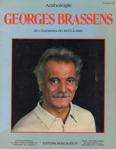 Partition de la chanson : Georges Brassens Anthologie volume 4 Quarante chansons de 1972 à 1981 . Quelques photos accompagnent l’album       