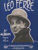 Partition de la chanson : Léo Ferré Album Troisième album de dix titres : - Jolie Môme - Le temps du tango - La maffia - Paname - Si tu t'en vas - ...