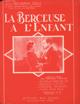 Partition de la chanson : Sérénade Vénitienne Berceuse à l'enfant (La) . Gigli Benjamino - Mélichar Alois - Rodor Jean