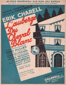 Partition de la chanson : Je vous emmènerai sur mon joli bateau      Auberge du cheval blanc (L')  Théâtre Mogador