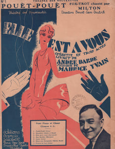 Partition de la chanson : Pouèt pouèt elle est à vous Théâtre des Nouveautés