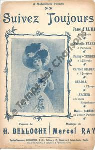 Partition de la chanson : Suivez toujours Scala. Alma Jane - Ray Marcel - Belloche Henri