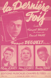 Partition de la chanson : Dernière fois (La)