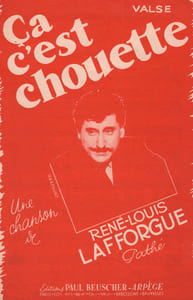 Partition de la chanson : ça c'est chouette        