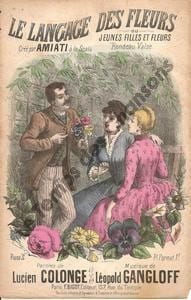 Partition de la chanson : Language des fleurs (Le) jeunes filles et les fleurs Traces de pliures, mais très lisible et complète Rondeau Scala. ...