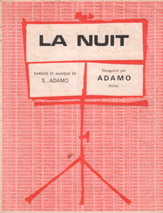 Partition de la chanson : Nuit (La)