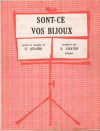 Partition de la chanson : Sont-ce vos bijoux