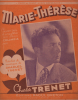 Partition de la chanson : Marie-Thérèse     Etat très correct   . Trenet Charles - Trenet Charles,Lasry Albert - Trenet Charles