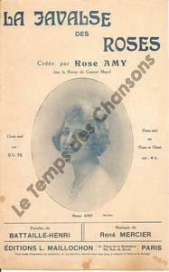 Partition de la chanson : Javalse des roses (La)        Concert Mayol