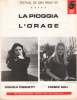 Partition de la chanson : Orage (L') Festival de San Remo 1969 La pioggia      . Cinquetti Gigliola,Gall France - Panzeri,Argenio G. - Thomas ...