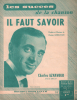 Partition de la chanson : Il faut savoir        . Aznavour Charles - Aznavour Charles - Aznavour Charles