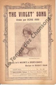 Partition de la chanson : The violet'song La légende de la violette