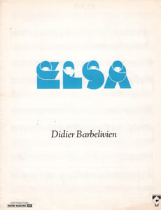 Partition de la chanson : Elsa        