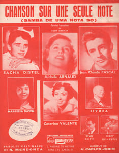 Partition de la chanson : Chanson sur une seule note Samba de uma nota sojobim