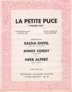 Partition de la chanson : Petite puce (La)  Spanih flea      